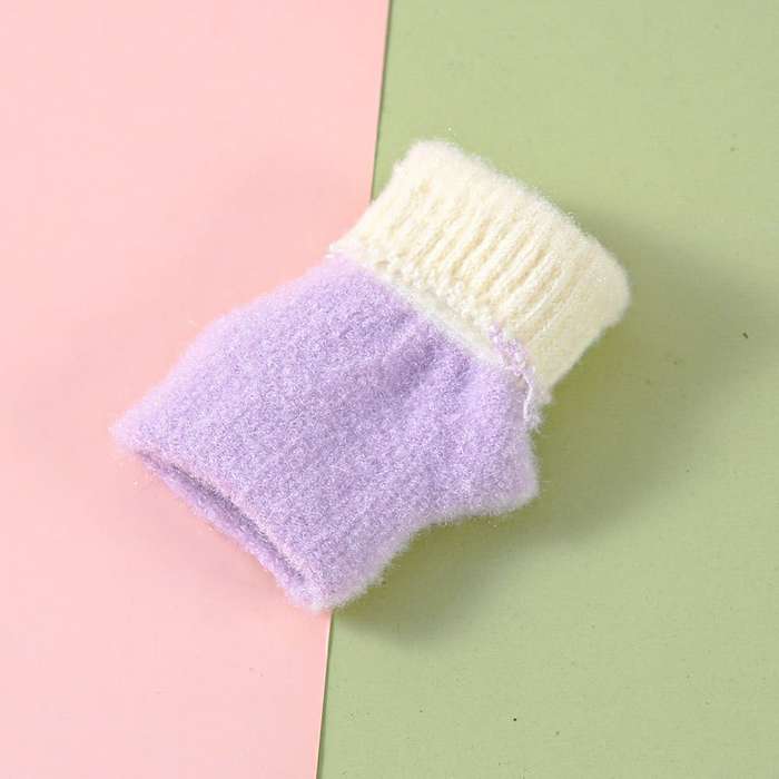 Winter Gloves Color Purple Size 6 To 24 Months