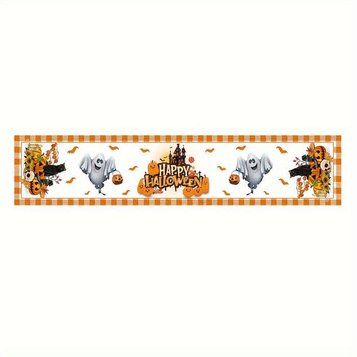 Halloween tablecloth decoration size 180cm x 35cm material Polyester