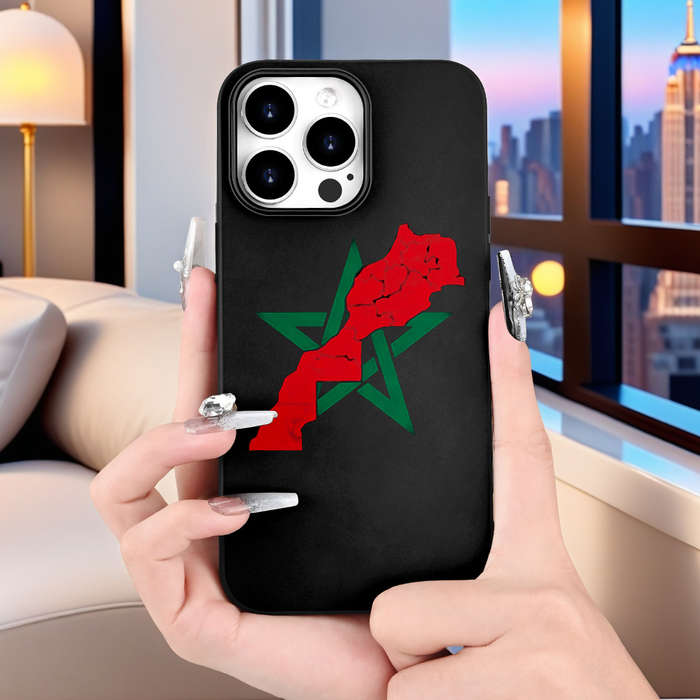 1Pc Black For iPhone 7 8 SE2 SE3 Moroccan Style Star Map Phone Case