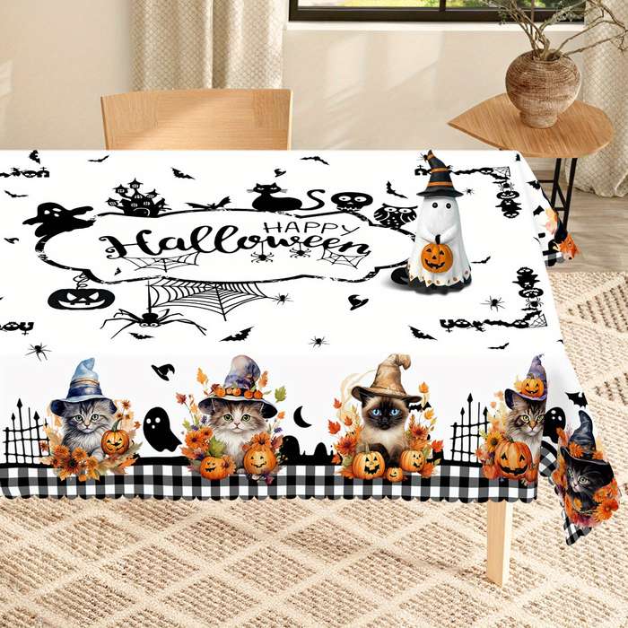Halloween tablecloth decoration size Square 60x60in or 150x150cm