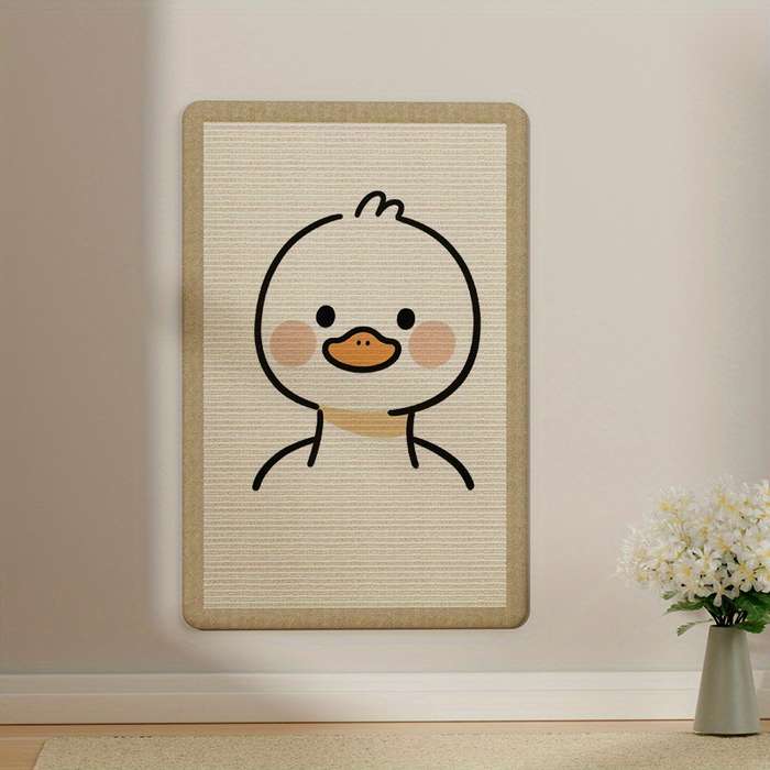 Pet Supplies Color Jute Cat Scratching Board    Minimalist Duckling Size 20 X 40Cm