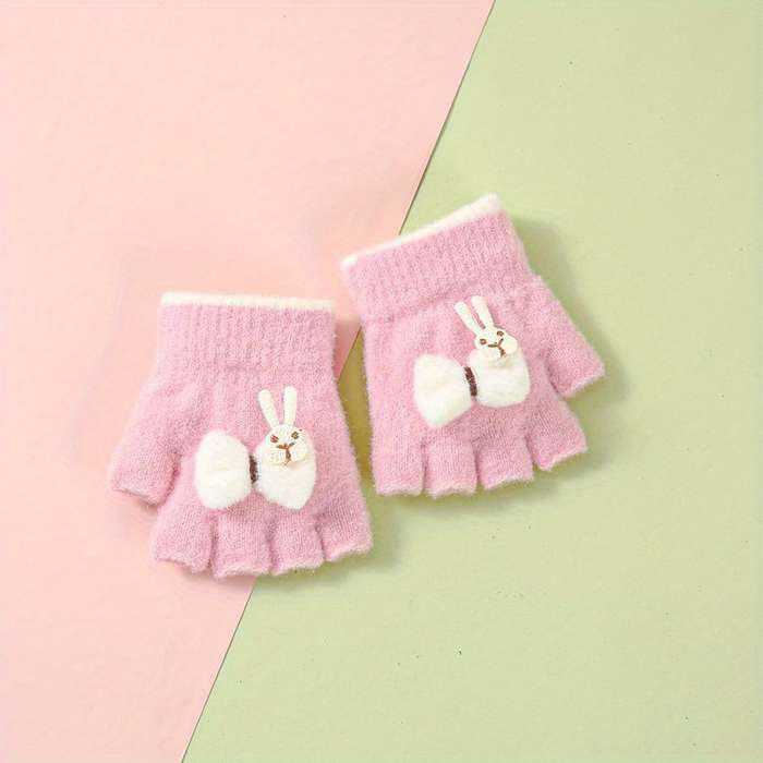 Winter Gloves Color Pink Size 1 To 4Y