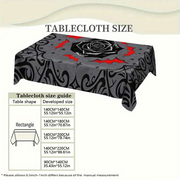 Halloween tablecloth decoration size 140CM x 220CM