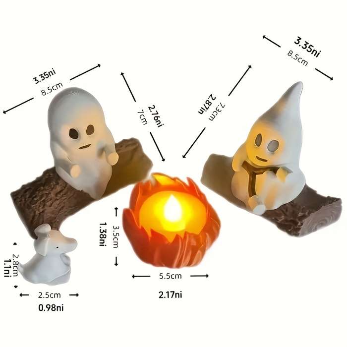 Halloween Decorations Items Halloween Decoration Set: Two Ghosts  Add   Fire Pit  Add   Resin Puppy