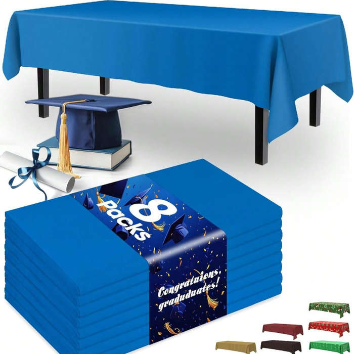 Halloween tablecloth decoration color Blue 137.16cm X 274.32cm Rectangle