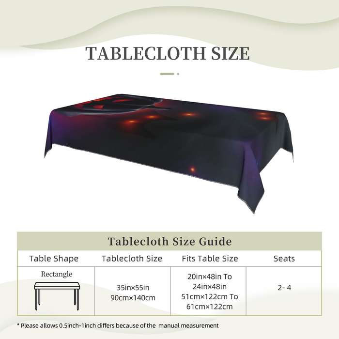 Halloween tablecloth decoration color Colorful size One Size