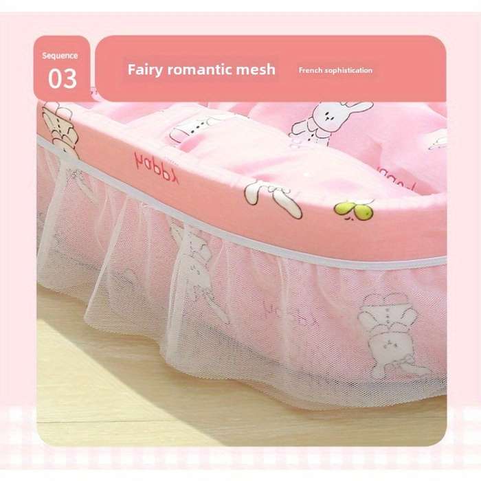 Pet Supplies Color Lace Princess Boat Nest  Pink Bunny Size One Size 57 X 40 X 13Cm