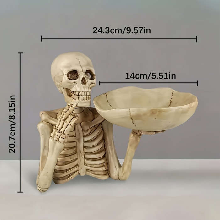 Halloween Decorations Color Skull Plate Ornament