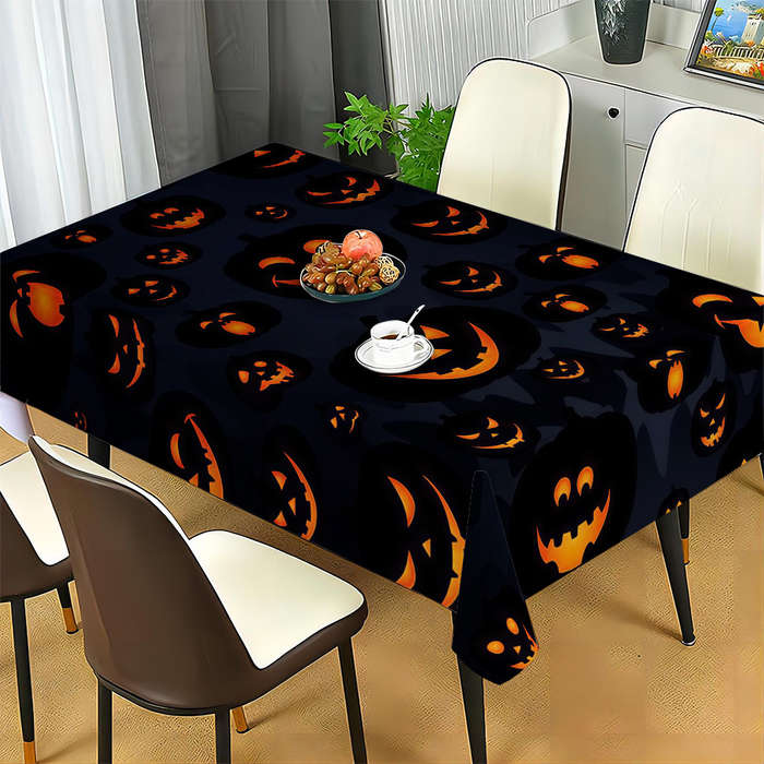 Halloween tablecloth decoration size 55.11in x 55.11in 140cm x 140cm