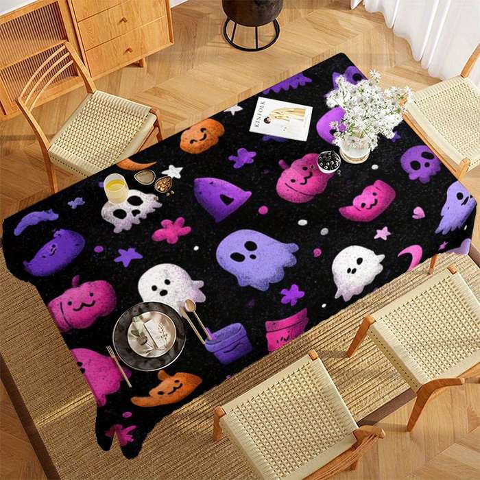 Halloween tablecloth decoration size 140x220cm or 55x86inch1