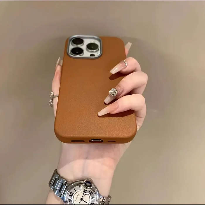 1Pc Brown For iPhone 15 Pro Max Phone Case Phone Cover
