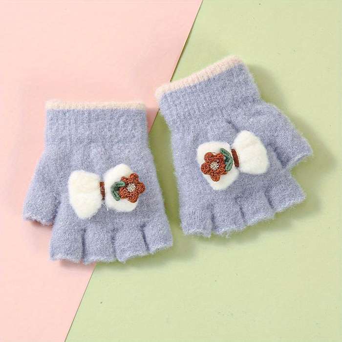 Winter Gloves Color Beige Color Size 1 To 4Y