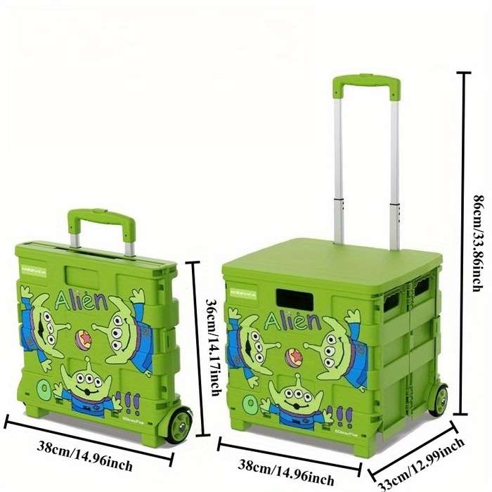 Storage And Organizationcolor 1Pc Three Eye Folding Trolley Storage Box