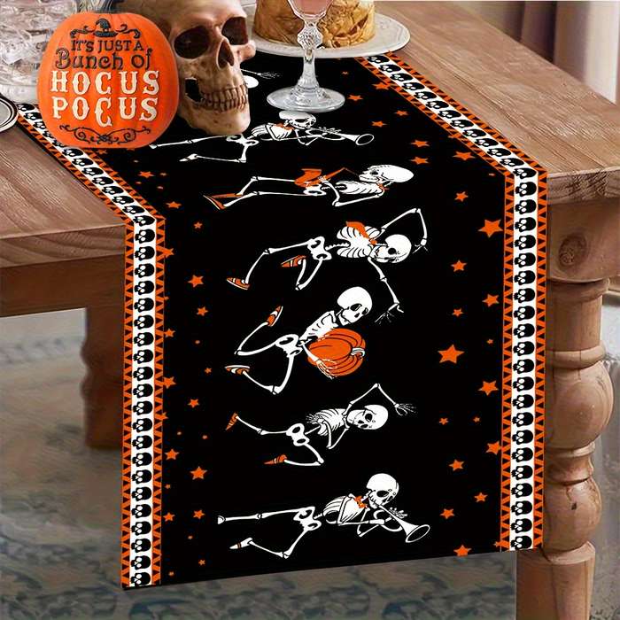 Halloween tablecloth decoration size 180cm x 35cm or 70.8in x 13.8in material Polyester