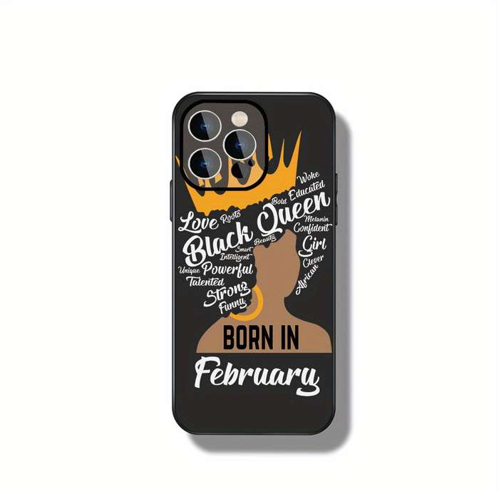 1Pc Black For iPhone 13 Honoring Black Queens Phone Case