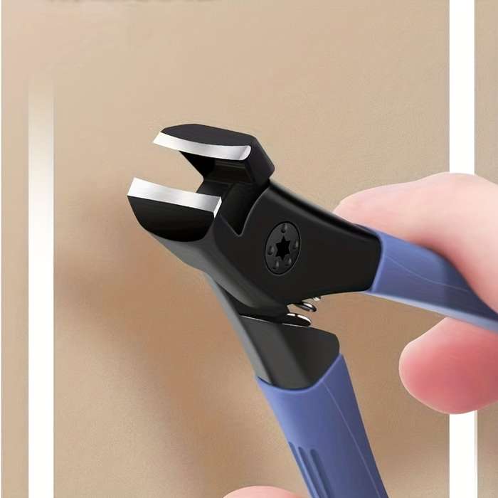 1pc Ergonomic Stainless Steel Nail Clippers with Large Opening Ideal for Thick  Hard Nails