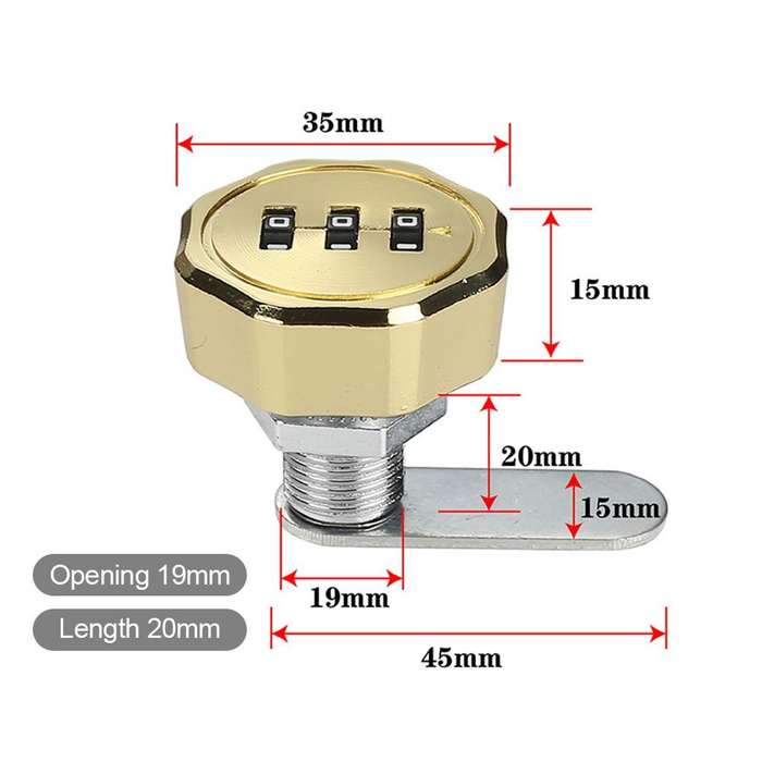 Lock Size 20Mm Style Color 3