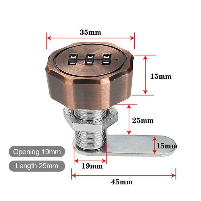 Lock Size 25Mm Style Color 4