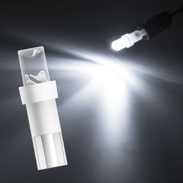 10pcs White T5 LED Car Dash Dashboard Lights 74 73 286 Instrument Cluster Gauge Panel