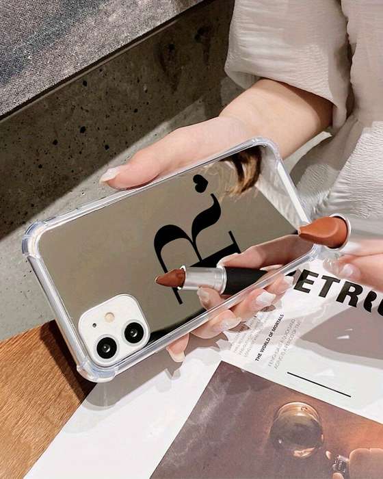 1Pc Transparent For iPhone 11 R Mirror Phone Case
