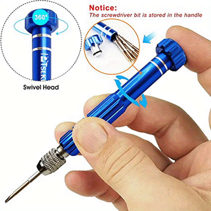 Screwdriver Bit Tool Set Color Blue