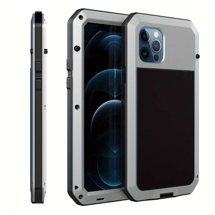 1Pc Light Grey For iPhone 12 Phone Case Phone Cover