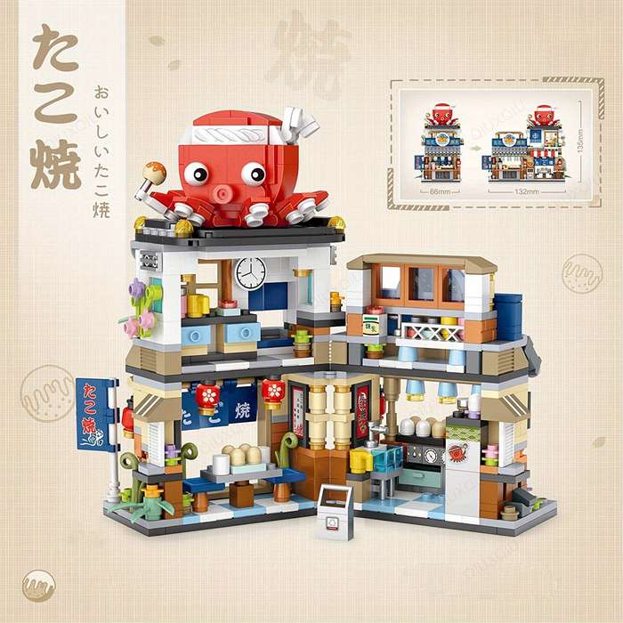 Building Toy Architectural Model Toy Set Style Restaurant