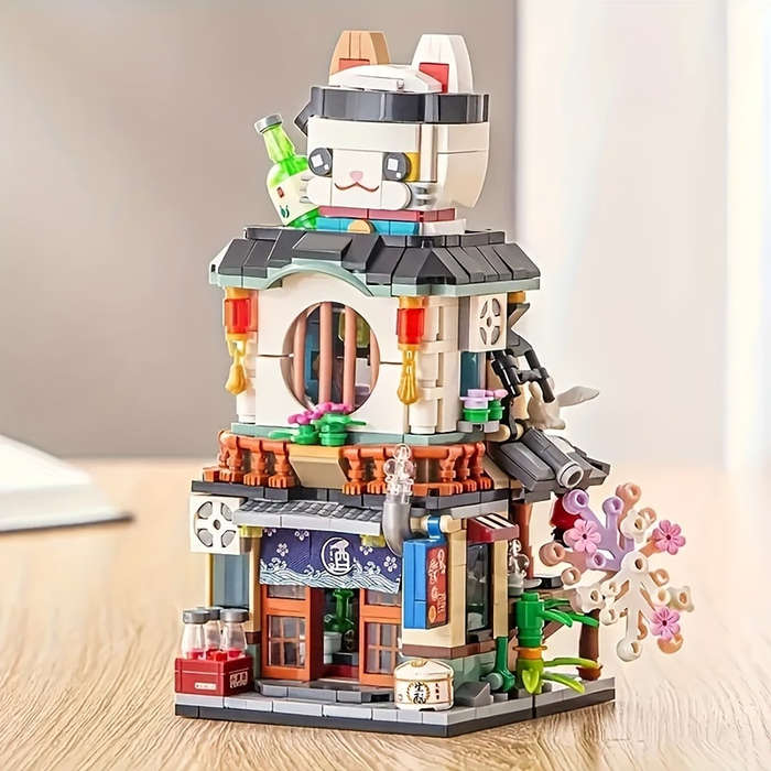 Building Toy Architectural Model Toy Set Style Restaurant