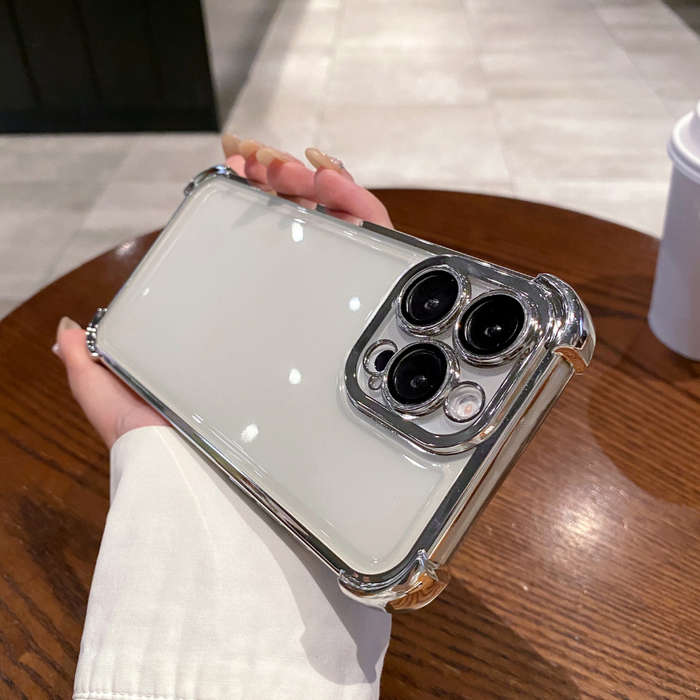 1Pc Silvery For iPhone Xr Phone Case Phone Cover