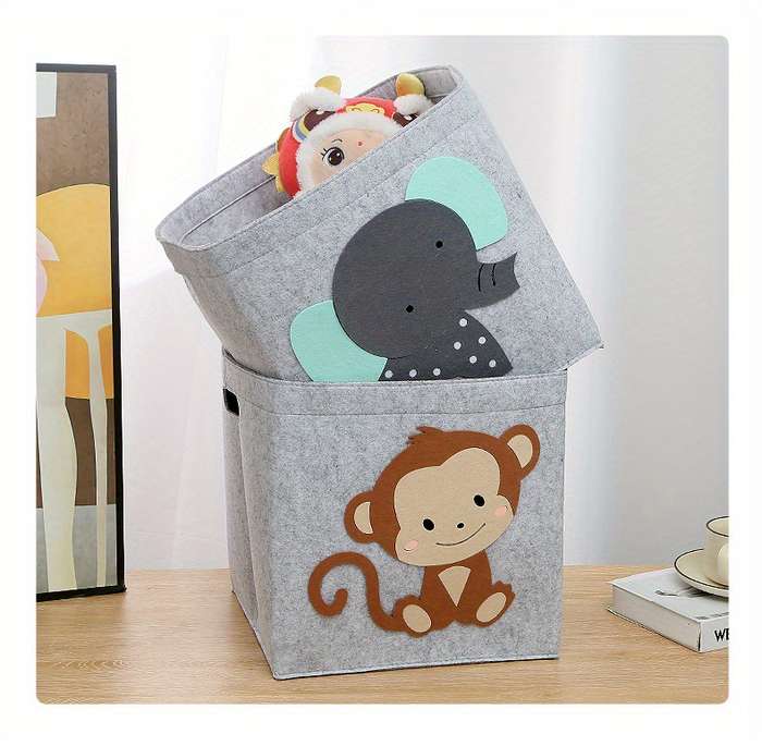 Storage And Organizationcolor Elephants Size 30Cm/11.8In X 30Cm/11.8In