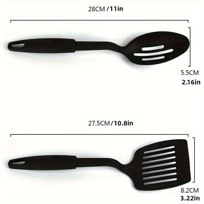 6pcs Salad Serving Sets Plastic Kitchen Utensils Set Including Ladle Spoon Slotted Spoon S