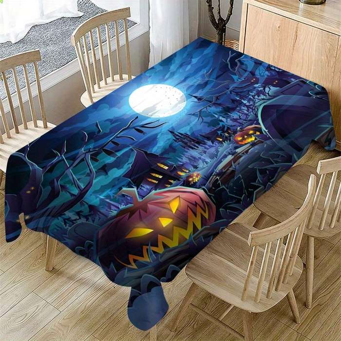 Halloween tablecloth decoration size 90x140cm or 35.4x55.1inch