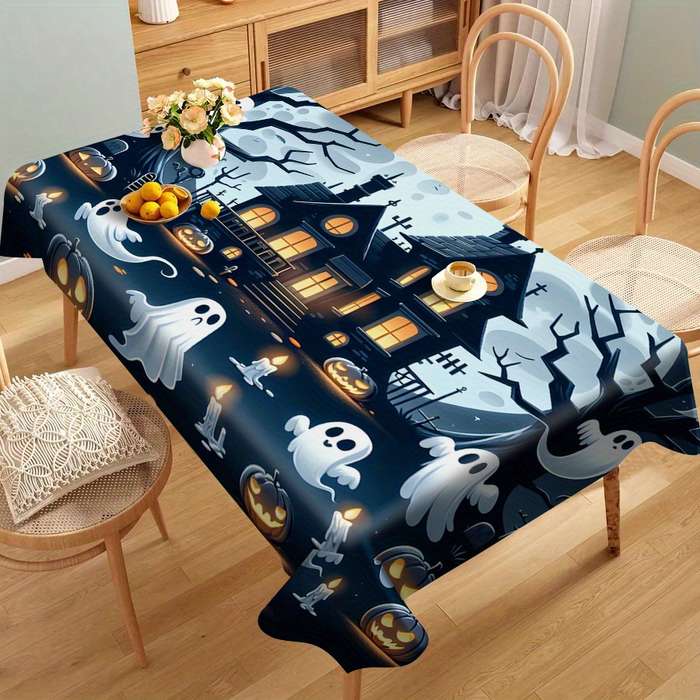 Halloween tablecloth decoration size 140cm x 140cm