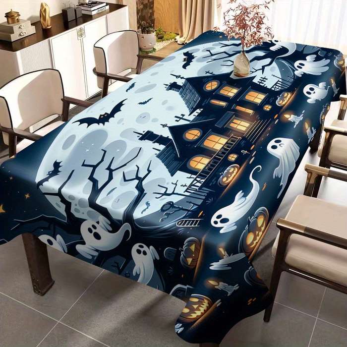 Halloween tablecloth decoration size 140cm x 140cm