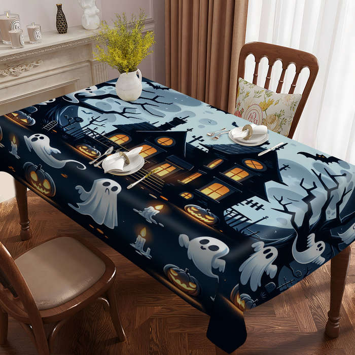 Halloween tablecloth decoration size 140cm x 140cm