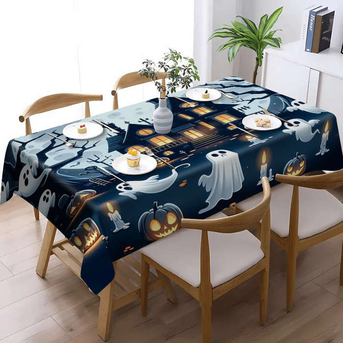 Halloween tablecloth decoration size 140cm x 140cm