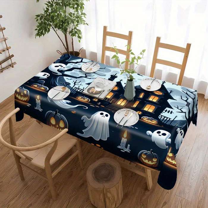 Halloween tablecloth decoration size 140cm x 140cm
