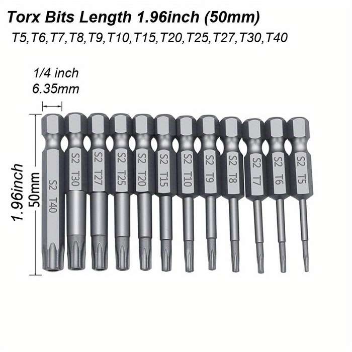 Screwdriver Bit Tool Set Model 100Mm 11Pcs