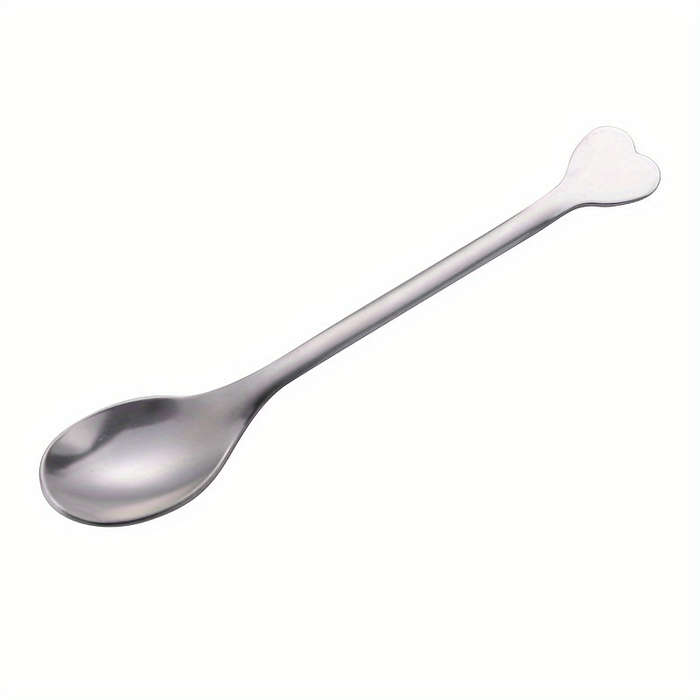 4pcs Spoons with Heart-Shaped Handles Perfect for Coffee Tea Soup and More