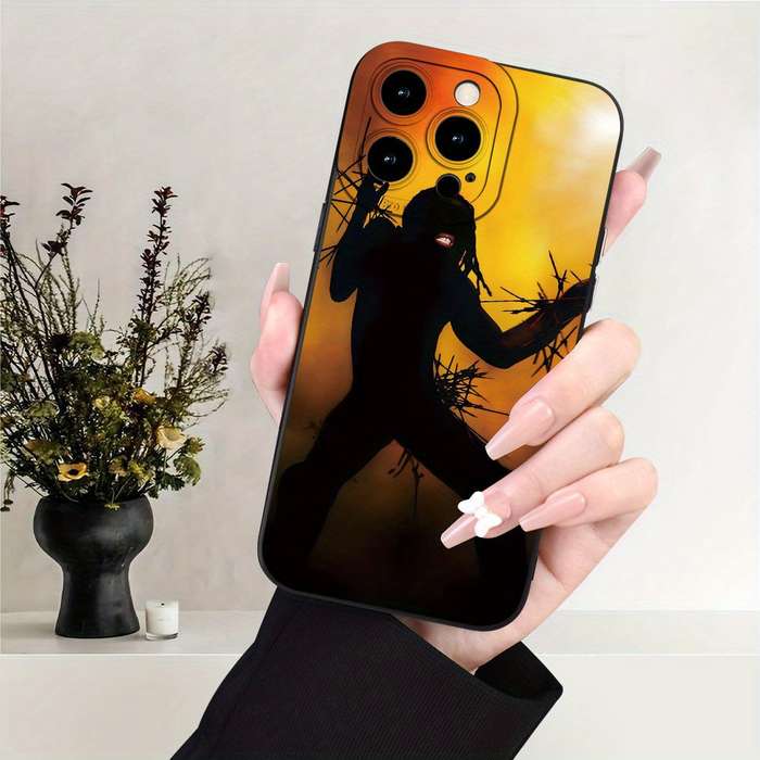 1Pc Black For iPhone X XS African American Pattern Phone Case