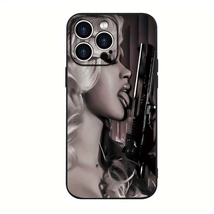 1Pc Black For iPhone 7 Plus Big Cool Sense Fine Phone Case