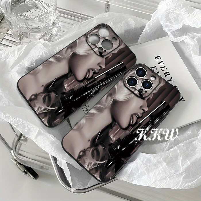 1Pc Black For iPhone 7 Plus Big Cool Sense Fine Phone Case