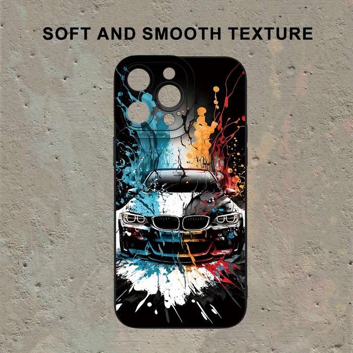 1Pc Mixed Color  For iPhone 7 8 SE2 SE3 Cool Car Pattern Phone Case