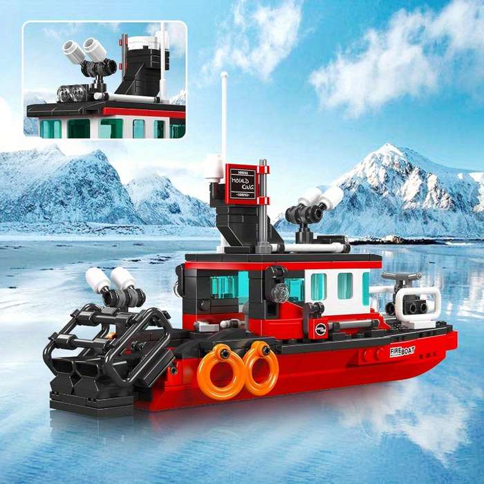 3D Jigsaw Puzzle Model Ship Style City Fire Boat