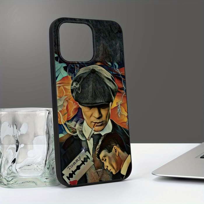1Pc Black For iPhone 12 Retro Gangster Men Phone Case