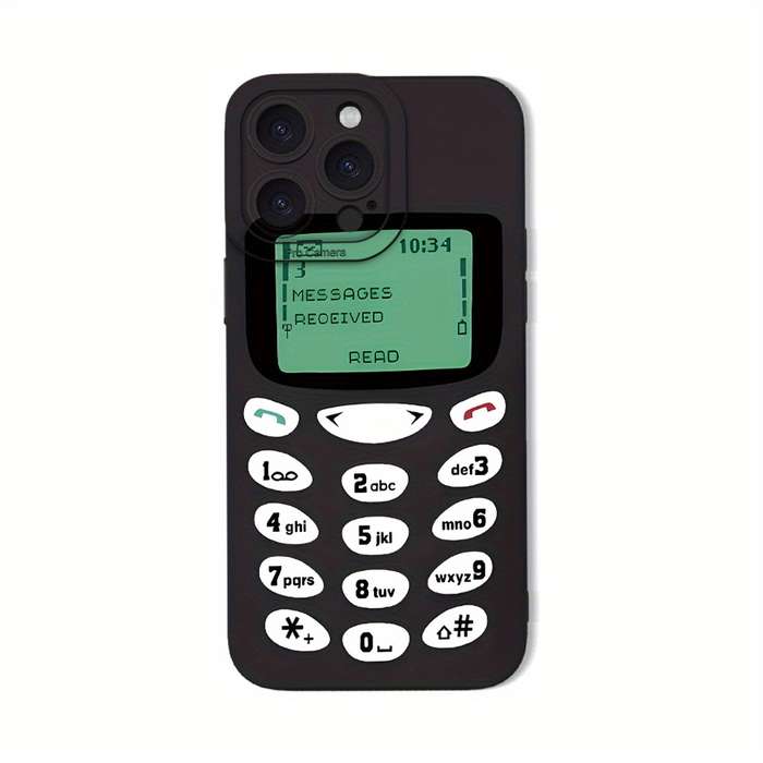1Pc Black For iPhone 7 Plus 8 Plus Vintage Mobile Phone Phone Case