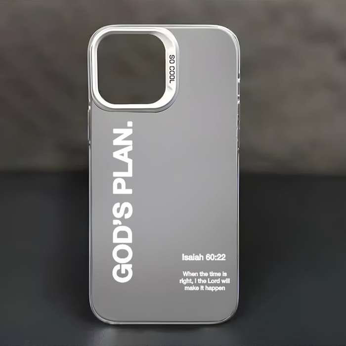 1Pc Black For iPhone 16 Isaiah Christian Phone Case