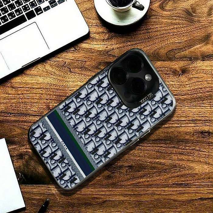 1Pc Mixed Color  For iPhone 16 Pro Max Retro D1O Letters Phone Case