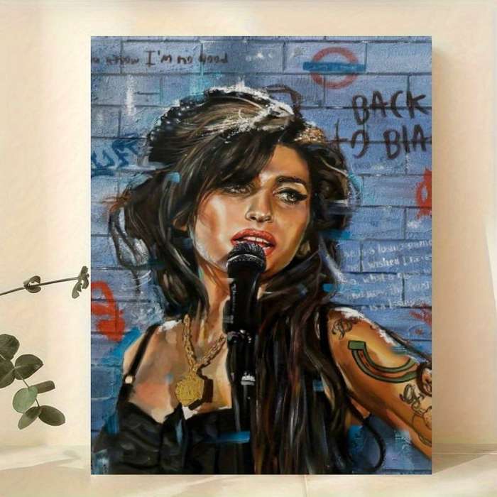 1pc  30x40cm Pop-Art Portrait Canvas Poster Unframed Wall Art Print for Home Dorm Decor Vibr