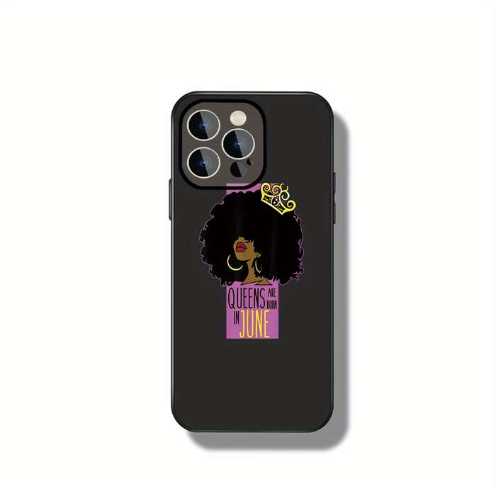 1Pc Ivory White For iPhone 13 Pro Queen Vibes Phone Case